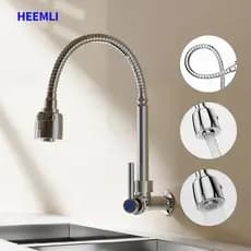 Heemli Torneira Gourmet Cozinha para Bancada e Parede de Cozinha para Pia Gourmet de Cozinha em Cromado Metal+ABS