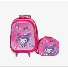 Kit Mochila 🎒 escolar Rosa Estojo e Lancheira térmica
