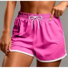 kit com 4 Short Tactel Feminino Cós Elástico PRETO  Ref.: Short Tactel FEM Disponibilidade: Pronta Entrega