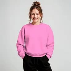 Moletom Unissex Gola Redonda com Interior Flanelado para Mais Conforto
