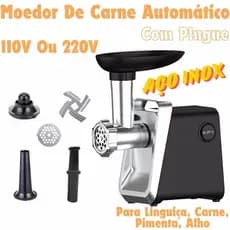 Moedor de carne elétrico 800W pode fazer salsichas e frango 110V/220v