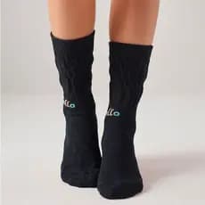 Kit 4 Pares Meias Cano Alto Longa Algodão Unissex Tamanho Único Premium Frio Casual Esportiva