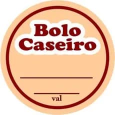 Kit Etiqueta Bolo Caseiro 60 a 300 Un | Ideal para Embalagens e Confeitaria Gourmet