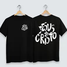 Camisa Infantil Jesus Cristo Para Criança de 2 a 16 anos Tecido em Algodão Malha Penteada