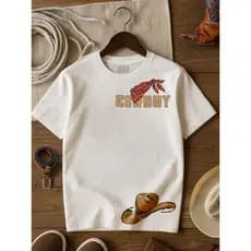 Camiseta Blusa Infantil Tema Cowboy & Fazenda – Roupa Country Juvenil para Menino e Menina 2-16 Anos