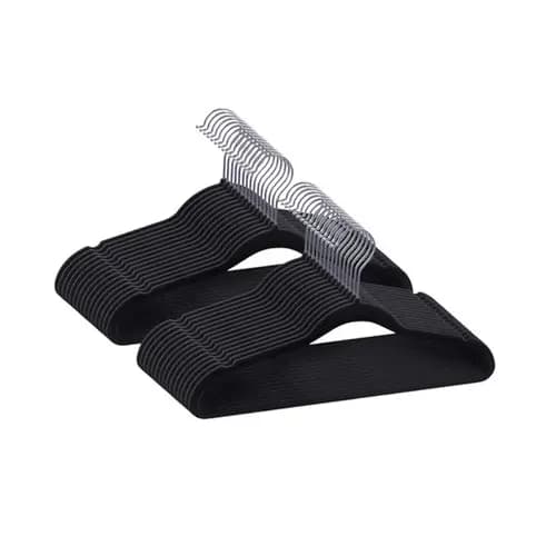 Kit 20 Cabides De Veludo Slim Antideslizante Ultrafinos