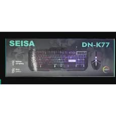 Teclado e Mouse Gamer RGB - Kit SEISA DN-K77 - Perfeito para Gamers