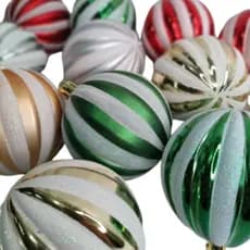 KIT C/3 Bolas de Natal 8CM Enfeite Natalino Artigo de Festa Decoração- CN6543