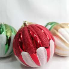 KIT C/2Bolas de Natal Enfeite Natalino Artigo de Festa Decoração- CN6539