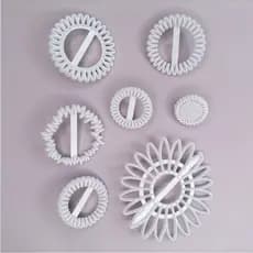 Kit Cortador Molde Flor de Gérbera Biscuit Pasta Americana Confeitaria - C4302