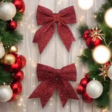 Enfeite Laço Presente Árvore de Natal Decoração Natalina