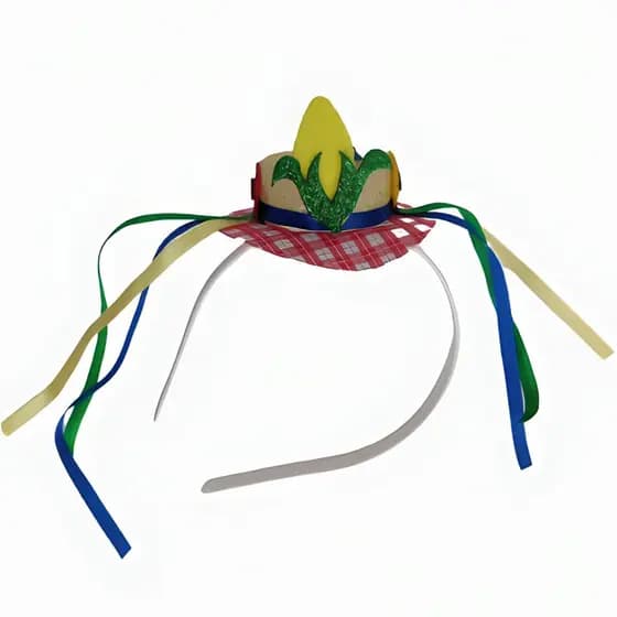 Tiara Chapéu de São João Festa Junina Anarriê Unisex