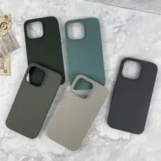 Capa Celular DE Silicone Flocada   Preta  Carvão Compatível PARA IPhone 16 15  13 14 17 Pro Max