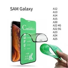 Película Cerâmica SAM 9D 3D Gel Hidrogel Flexível A12 A13 A14 A15 A20 A22 4G 5G A23 A24 A25