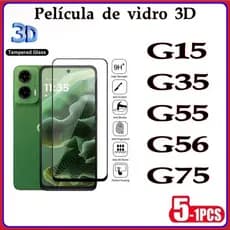 Película de Vidro 3D Moto G15 G35 G55 G56 G75