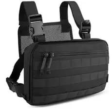 Bolsa Peitoral Masculina Tática Resistente Impermeável com Compartimentos