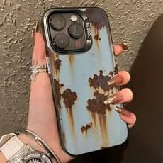 Capa Para Redmi Note 14 Pro 13 12 11 10 12S 14C 13C 12C 10C POCO X7 X6 C75 C65 Ferro Oxidado em Chapa