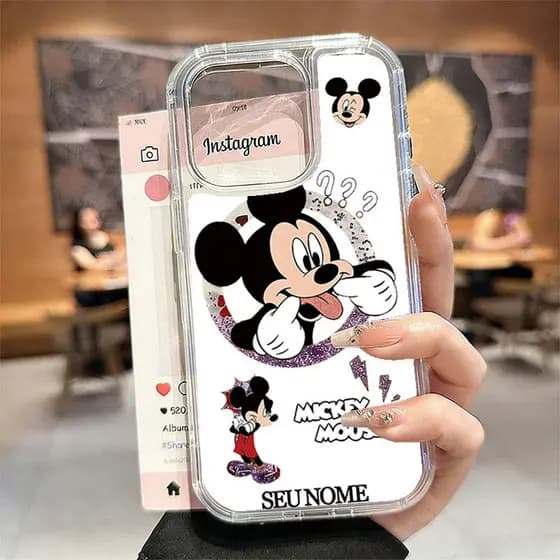 Case  For iPhone 17 Pro Max 16 15 13 11 12 14 Plus 16E Air XR Xs Trendy Mickey Phone Case