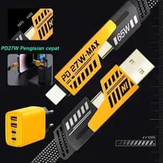 Pasevin 4 in 1 Convertible Metal Fast Data Cable, Type C USB iOS Apple/Type C/ Fast Charging and Fast Transfer