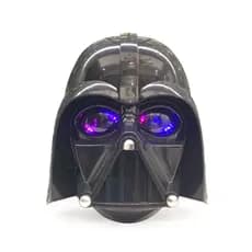 Máscara Luminosa de Guerreiro Negro Star Wars Brinquedo Infantil Halloween Anime Cartoon Presentes de Feriado e Aniversá