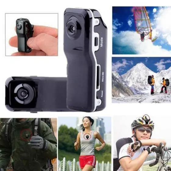 MD80 Mini Câmera Vedio Filmadora De Áudio Esportes Da Motocicleta Capacete Polícia Corpo Ação Cam De Vídeo DV DVR Escond