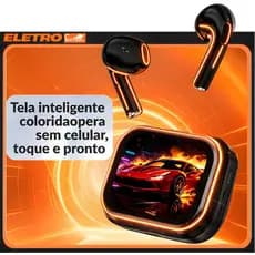 Eletromex Bluetooth Headphones 6.0 AI Live Translation Smart LED Screen HiFi Sound Quality Charging Technology