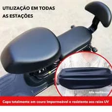 Capa De Assento De Bicicleta Elétrica De 3 Peças , À Prova D'água , Proteção Solar , Almofada
