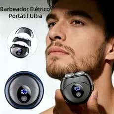 Barbeador Elétrico Masculino Cabeças Magnéticas Destacáveis Sem Fio IPX6 para Viagem e Casa
