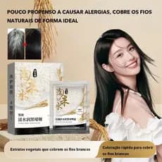 Tintura De Cabelo Espumante Para Cobertura Cinza . Fórmula Suave Fácil Aplicação