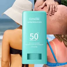 Protetor Solar Em Bastão SPF50 + PA + Proteção UV À Prova D'água Para Queimaduras Solares Ao Ar Livre 20g