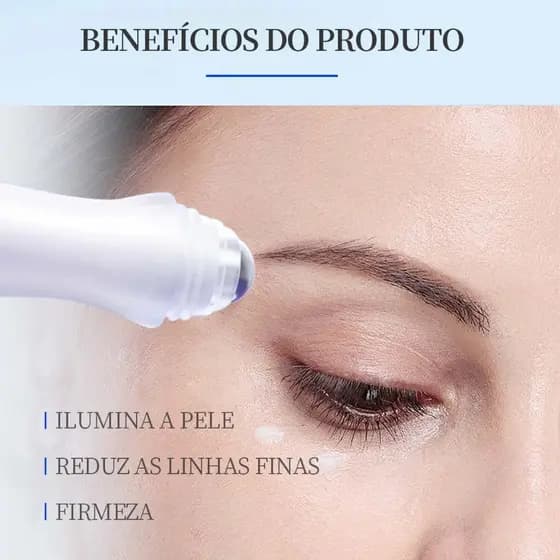 Óleo Para Os Olhos De Retinol-Redução De Rugas , Massageador Roll-on , Anti-Fadiga E Abrilhantador De Olheiras 10ml