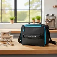 INSMEER Bolsa Térmica Lancheira Impermeável Exp. 16L c/ Alças Ombro/Mão. Mat. PP Ecológico Ultraleve
