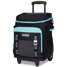 INSMEER Bolsa Térmica Grande Com Roda 50 L/ 80 Latas Impermeável