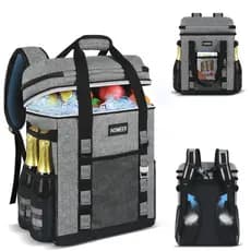 INSMEER Mochila Térmica 35L para 60 Latas Mantém Frio por 12h para Praia,Camping,Piquenique,Viagens