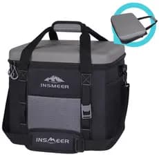INSMEER Bolsa térmica portátil para 55 latas Caixa térmica com tampa rígida para ,Camping,Piquenique