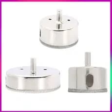 kit com 3 Serras Copo Broca Diamantada 50mm 60mm 100mm