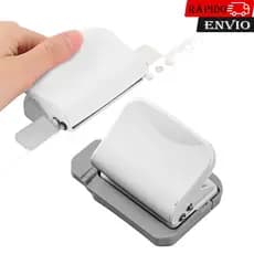 Branco Furador de 6 furos perfurador de papel de folha solta para tamanho A4/A5/B5 perfurador de papel circular de metal