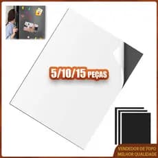 5/10/15 Folhas magnéticas autoadesivas com adesivo cortáveis ideais para projetos DIY e artesanato com ímãs fotográficos