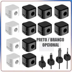 12x Organizador magnético profissional para cabos, clipe magnético para cabos, suporte para organização de cabos