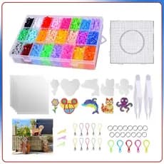 7300 peças 5 mm Hama Beads 24cores/pixel art/perler beads kit 5mm/Artesanato Infantil/brinquedos educativos