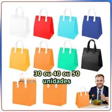 Kit 30/40/50 Saco térmico para comida para viagem saco para alimentos quentes e frios bolsa térmica bolsa de piquenique