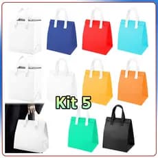 Kit 10 Saco térmico para comida para viagem saco para alimentos quentes e frios bolsa térmica bolsa de piquenique