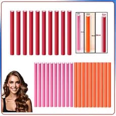 10 pçs rolos flexíveis para cabelos,rolos de espuma macia,sem calor,para cabelos longos e curtos femininos(14/16/20mm)