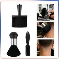 Kit 3 Escova para limpeza do pescoço de cabeleireiro escova de limpeza escova de cabelo ferramentas para cabelos