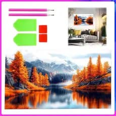 Kit Pintura Diamante 5D 70x40cm DIY Artesanato – Decoração de Casa, Relaxante, para Adultos e Crianças