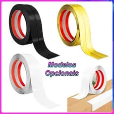 Perfil Cantoneira de PVC com Adesivo – Cantoneira Flexível, Anti-impacto, para Cantos de Parede, Modelos disponíveis