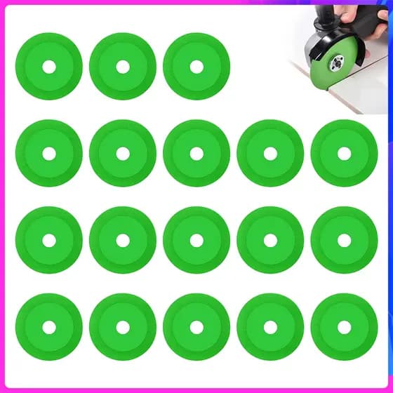 Disco de corte de vidro verde 6/12/18 peças adequado para corte de garrafa de vinho de Jade de azulejo cerâmico de vidro
