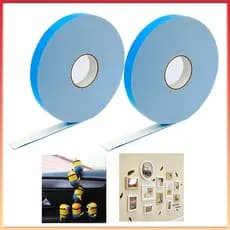 Conjunto de 2 rolos de fita de espuma dupla face azul, 10 mm de largura * 50 m, Universal interno e externo