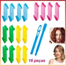 Modelador de cachos em espiral 16 peças,15 cm,modelador de cachos sem calor,com 1 ganchos,para mulheres e crianças