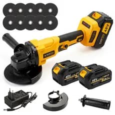 Esmerilhadeira Lixadeira Angular profissional 48V Brushless Lixadeira Politriz adequada para construção e reforma